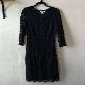 Vintage Black Lace Dress